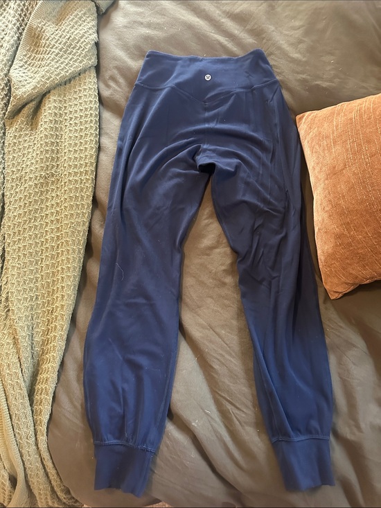 lululemon athletica Pants - lululemon athletica Navy Blue Leggings with Cuffed Ankles